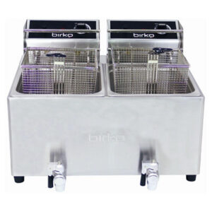 Birko 1001004 Countertop Deep Fryer -2x 8 Litre Pans