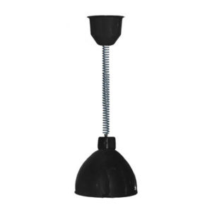 Hanson Brass 800-RET-BLK Series Decorative Retractable Heat Lamp Black