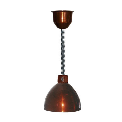 Choosing the Right Food Heat Lamp for Your Restaurant Food Heat Lamp Hanson Brass 800-RET-SC Series Decorative Retractable Heat Lamp Copper