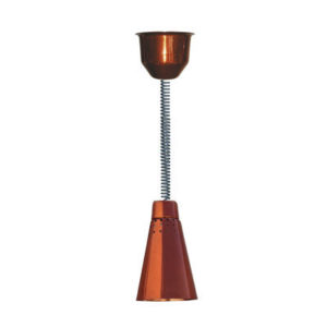 Hanson Brass 900-RET-SC Series Decorative Retractable Heat Lamp with Conical Shade