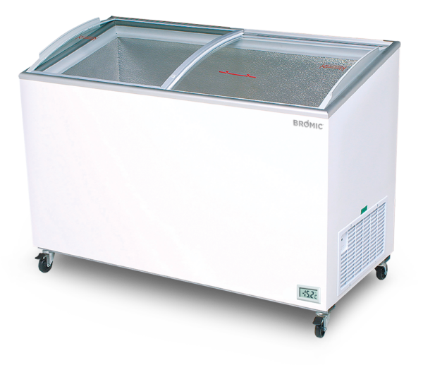 Bromic CF0400ATCG 352Lt Curved Glass Chest Freezer
