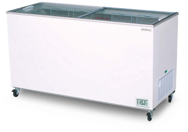 Bromic CF0500FTFG 491Lt Flat Glass Chest Freezer