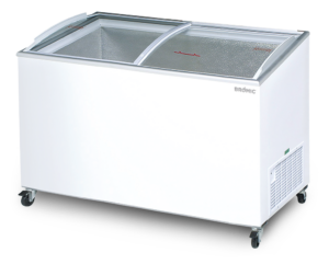 Bromic CF0600ATCG 555Lt Curved Glass Chest Freezer
