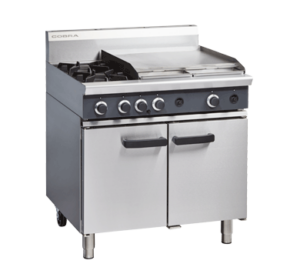 Cobra CR9B -900mm Two Burner / Griddle Gas Range Static Oven (NAT Gas)