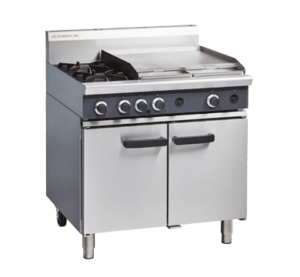 Cobra CR9B -900mm Two Burner / Griddle Gas Range Static Oven (LPG Gas)