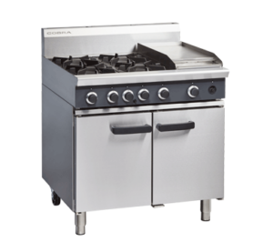 Cobra CR9C -900mm Four Burner / Griddle Gas Range Static Oven (NAT Gas)