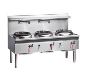 Cobra CW3H-DDC 3 Hole Gas Waterless Wok (NAT Gas)