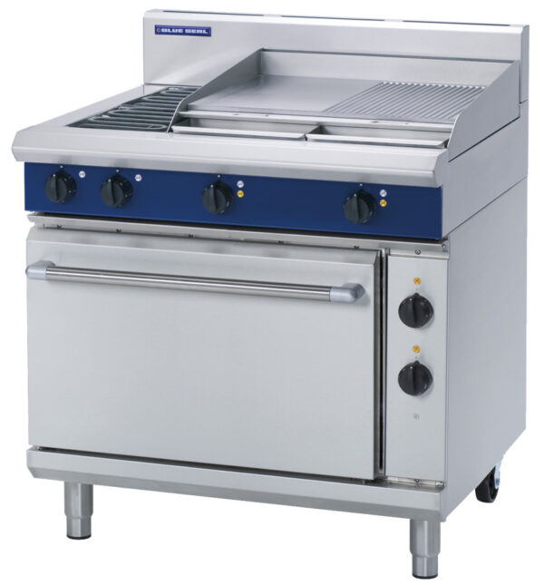 Blue Seal Black Series E506B Electric Combination 2 Element and Griddle Oven Range