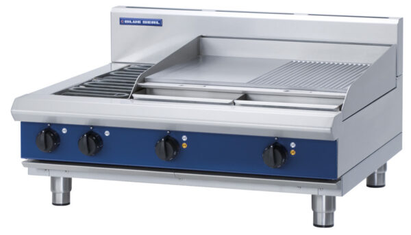 Blue Seal Black Series E516B-B 900 mm Electric Combination Cooktop
