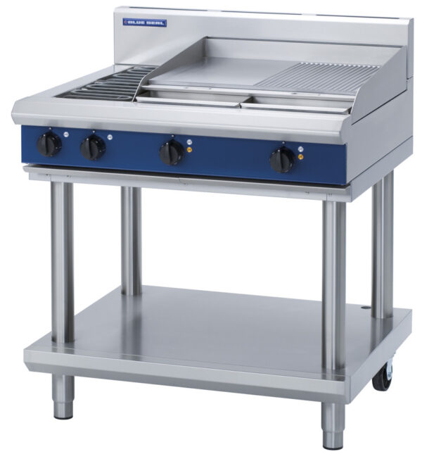 Blue Seal Black Series E516B-LS 900mm Electric Combination Cooktop