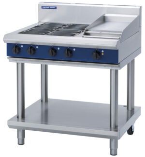 Blue Seal Black Series E516C-LS 900mm Electric Combination Cooktop