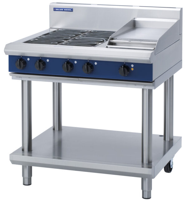 Blue Seal Black Series E516C-LS 900mm Electric Combination Cooktop