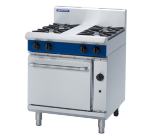 Blue Seal Black Series G505D 750mm Gas Range Static Oven (NAT Gas)