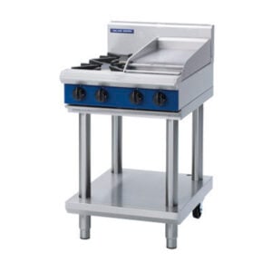 Blue Seal Black Series G514C-LS Gas Combination 2 Burner and 300mm Griddle (LPG Gas)