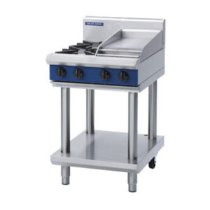 Blue Seal Black Series G514C-LS Gas Combination 2 Burner and 300mm Griddle (NAT Gas)