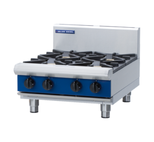 Blue Seal Black Series G514D-B 4 Burner Gas Cooktop (NAT Gas)