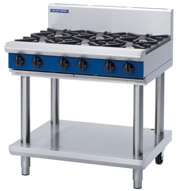 Blue Seal Black Series G516D-B 6 Burner Gas Cooktop (NAT Gas)