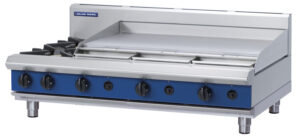 Blue Seal Black Series G518A-B Gas Combination 2 Burner with 900mm Griddle (NAT Gas)