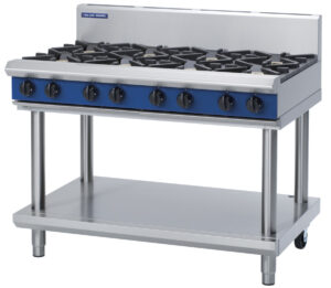 Blue Seal Black Series G518D-LS 8 Burner Gas Cooktop (NAT Gas)