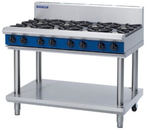 Blue Seal Black Series G518D-LS 8 Burner Gas Cooktop (LPG Gas)