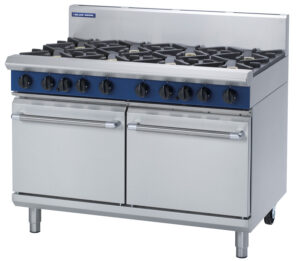 Blue Seal Black Series G528D Gas 8 Burner Oven Range (NAT Gas)