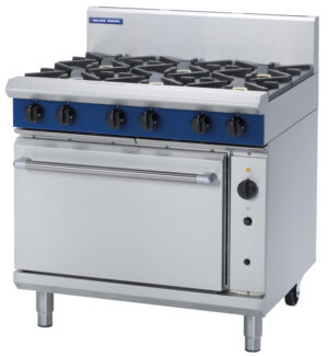 Blue Seal Black Series G56D Gas 6 Burner Oven Range (LPG Gas)