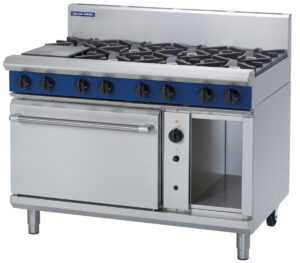 Blue Seal Black Series G58D Gas 8 Burner on Convection Oven (NAT Gas)