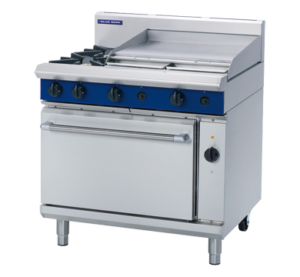 Blue Seal Black Series GE56B 900mm Gas Combination Cooktop on Electric Convection oven (NAT Gas)