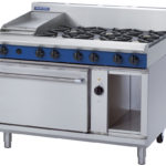 Blue Seal Black Series GE58C Gas Combination 6 Burner and Griddle (LPG Gas)