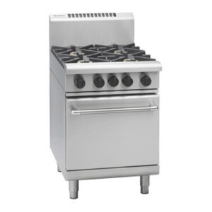 Waldorf RN8410G 600mm Gas 4 Burner Cooktop on Static Oven (LPG Gas)