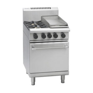Waldorf RN8413G Gas 2 Burner and 300mm Griddle on Static Oven (LPG Gas)