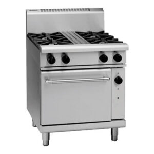 Waldorf RN8510GC Gas 4 Burner on Gas Convection Oven (NAT Gas)