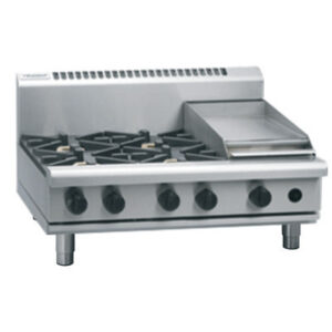 Waldorf RN8603G-B 900mm Gas Combination Cooktop and Griddle (LPG Gas)