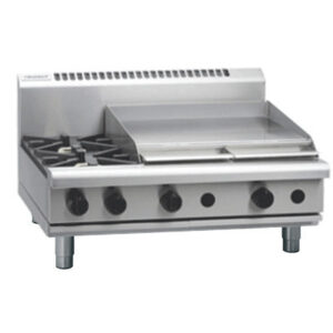 Waldorf RN8606G-B Gas Combination 2 Burner with Griddle (LPG Gas)