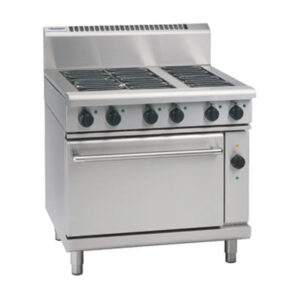 Waldorf RN8613EC Electric 4 Burner Cooktop with 300mm Griddle on Electric Convection Oven.