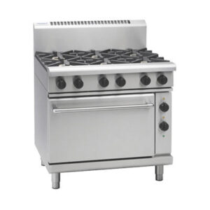 Waldorf RN8619GE 900mm Gas Griddle on Static Electric Oven (NAT Gas)