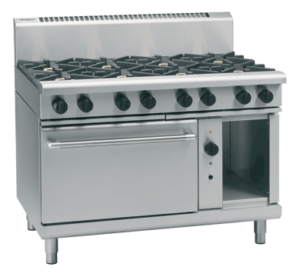 Waldorf RN8819GC Gas Combination 2 Burner and Griddle Gas Convection Oven (NAT Gas)