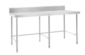 Simply Stainless SS02.6.1800LB 1800x600mm Wall Bench with Leg Brace