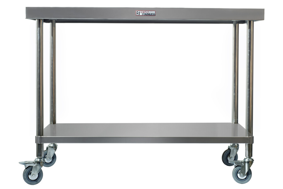 Simply Stainless SS03.7.2100 2100x700mm Mobile Island Bench Simply Stainless SS03.7.2100 2100x700mm Mobile Island Bench