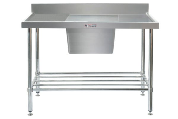 Simply Stainless SS05.6.1800.C 1800x600mm Sink Bench Centre Bowl