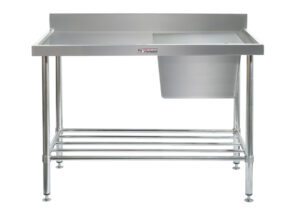 Simply Stainless SS05.6.1800.R 1800x600mm Sink Bench Right Hand Side Bowl