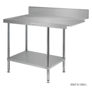 Simply Stainless SS07.7.1650.L 1650x700mm Left Hand Dishwasher Outlet Bench