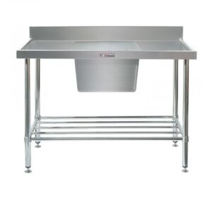 Simply Stainless SS05.6.1200.C 1200x600mm Sink Bench Centre Bowl