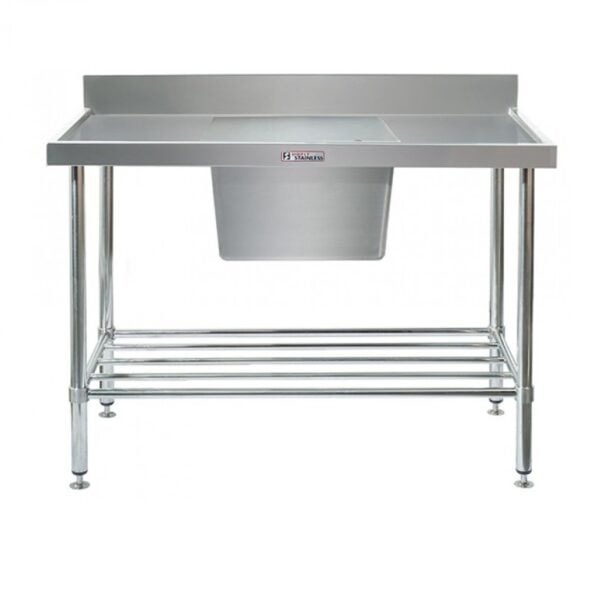 Simply Stainless SS05.6.1200.C 1200x600mm Sink Bench Centre Bowl