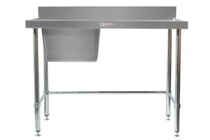 Simply Stainless SS05.6.1800.L 1800x600mm Sink Bench Left Hand Side Bowl