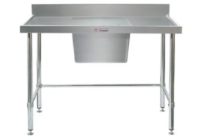 Simply Stainless SS05.6.1500.C.LB 1500x600mm Sink Bench Centre Bowl with Leg Brace
