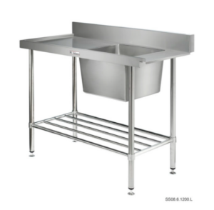 Simply Stainless SS08.7.2100.L 2100x700mm Dishwasher Inlet Bench