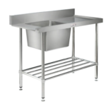 Simply Stainless SS08.7.2100.R 2100x700mm Dishwasher Inlet Bench
