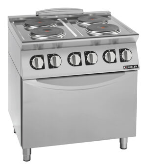 Giorik CE74TET 4 Round Plates Electric Boiling Top with Oven