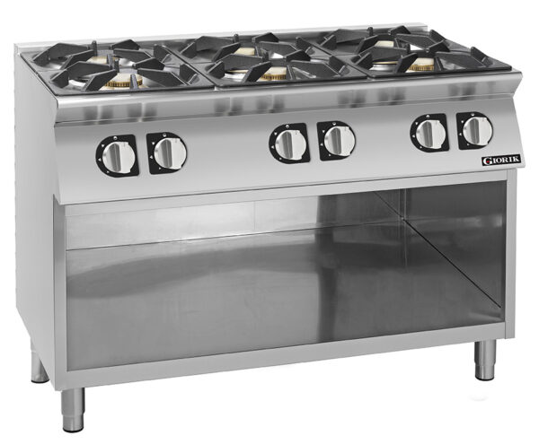 Giorik CG760GT 6 Burner Gas Boiling Top (NAT Gas)